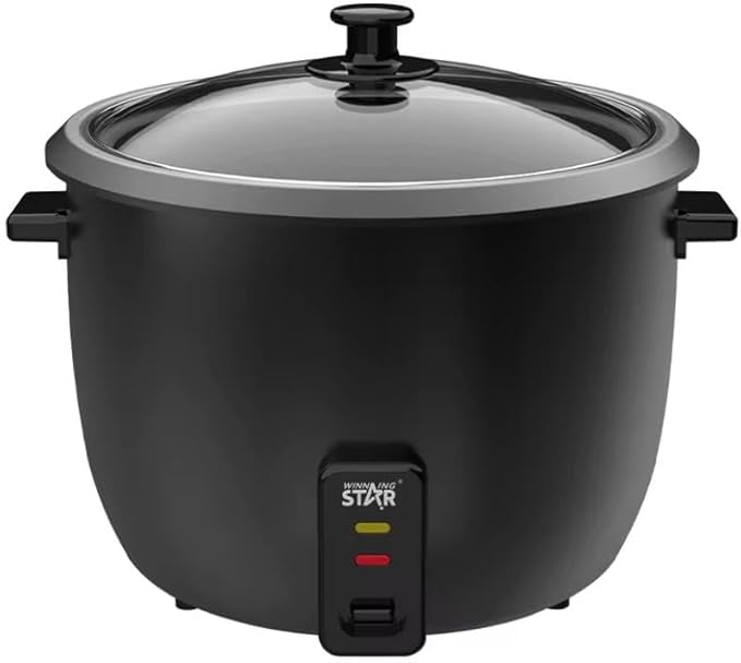Winning Star Cuiseur de Riz Électrique, 700W, 1,8L, Mini Cuiseur Vapeur, 28,4 x 23,9 cm, Noir - Nail Gallerys