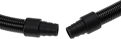 vhbw Tuyau flexible universelle pour aspirateurs courants - 2 m noir, avec raccord circulaire 32 mm / 35 mm / 38 mm - Nail Gallerys