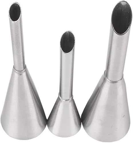 DUORUI 3pcs Douille de Glaçage à Pâtisserie Décoration de Gâteaux pour Bouffées Presser Remplir Crème en Acier Inoxydable - Nail Gallerys