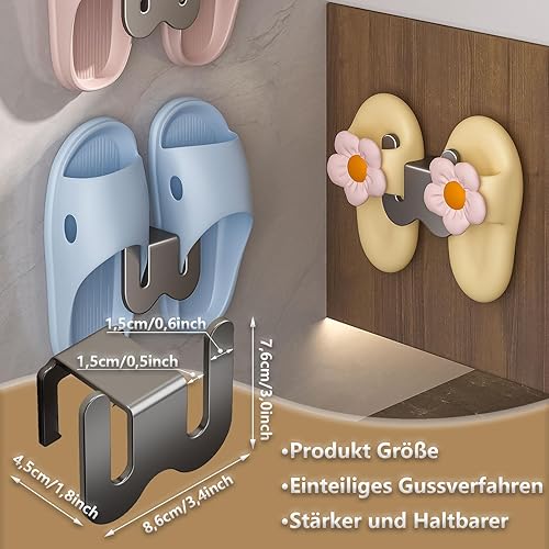 WhaleO 4 Pièces Porte Chaussures Mural Crochet Porte Chaussures Mural Adhesif Porte Chaussures Suspendu Shoe Rack Porte Serviettes pour La Salle de Bains la Chambre à Coucher le Salon - Nail Gallerys