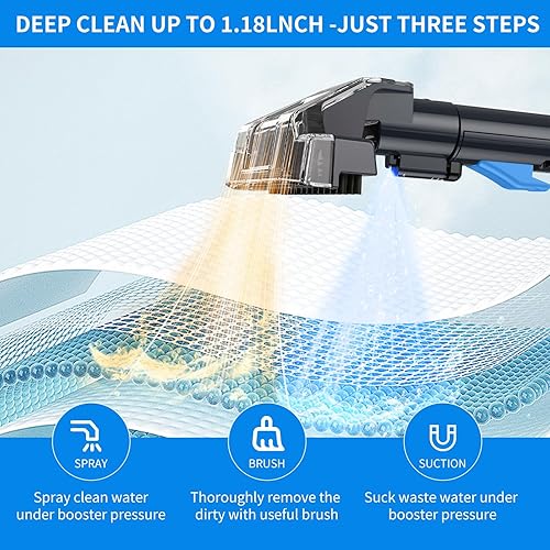 450W/12Kpa Nettoyeur de Tapis,Aspirateur Shampouineuse,Aspirateur Nettoyeur,Nettoyeur Portable Tapis,Nettoyeurs Tapis et Moquettes avec pour Voiture, Rideaux et Coussins, Animaux de Compagnie - Nail Gallerys