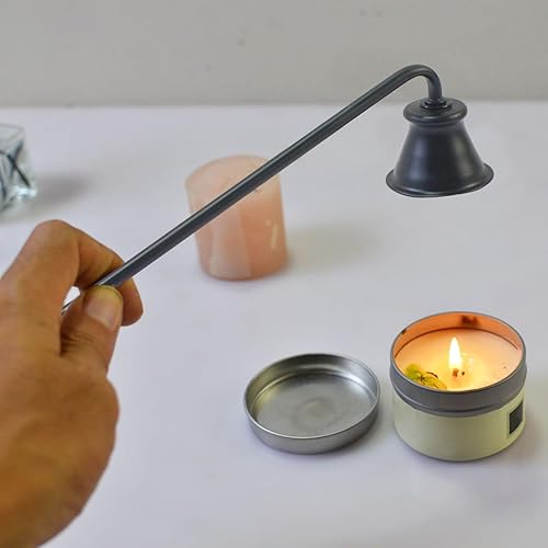 tulkdexi Extincteur à main en acier inoxydable pour éteindre les bougies - En forme de trompette - Doré - Nail Gallerys