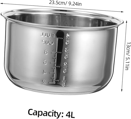 ABOOFAN Accessoires pour Cuiseur À Riz Revêtement Intérieur De Rechange pour Cuiseur Universel en Acier Inoxydable - Nail Gallerys
