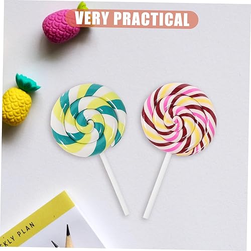 STOBAZA 15 Pièces Sucette De Simulation Bonbons pour Enfants Charmes De Sucettes De Bonbons Fausse Sucette Artisanat De Sucettes Pendentif Bonbon Porte-clés pour Enfants Jouet - Nail Gallerys