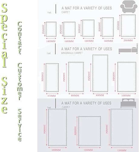 Tapis de collection ELEOPTION doux à poils longs, antidérapant, pour chambre d'enfant ou de bébé, salle de jeux, salon, Red, 140x200CM/55'x78'/4.6'x6.5'ft - Nail Gallerys