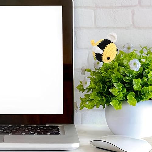 Animal en peluche abeille, jouets tricotés pour - Jouet d’abeille de dessin animé au crochet - Jouets au crochet faits à la main, jouet d'abeille drôle pour accompagner, jouer, décoration de la maison - Nail Gallerys