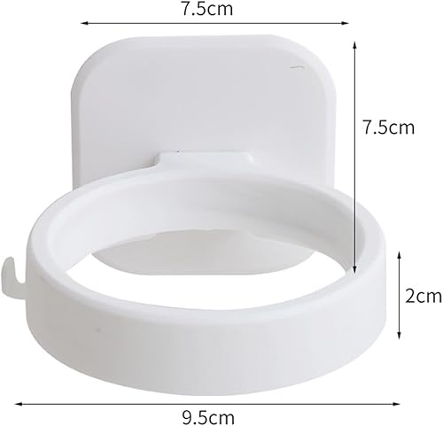 Okaywork Support seche Cheveux Mural, Plastique Support de sèche-Cheveux sans percer, Support de sèche-Cheveux, Support Autocollant sans percer, Support de sèche-Cheveux, Support Mural (Blanc) - Nail Gallerys