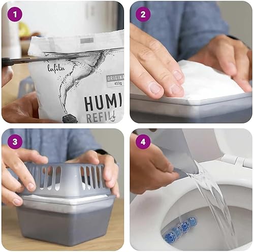 vidaXL Recharges pour absorbeur d'humidité 12 pcs 450 g, Recharge pour piège à humidité, Sac de Recharge, Recharge pour dissolvant de Condensation - Nail Gallerys