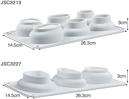 Dizie Moule en Silicone pour Savon Moule à Savon Moule de bac à Glace en Silicone Caillou Moule à gâteau en Silicone de qualité Alimentaire (jsc3227) - Nail Gallerys