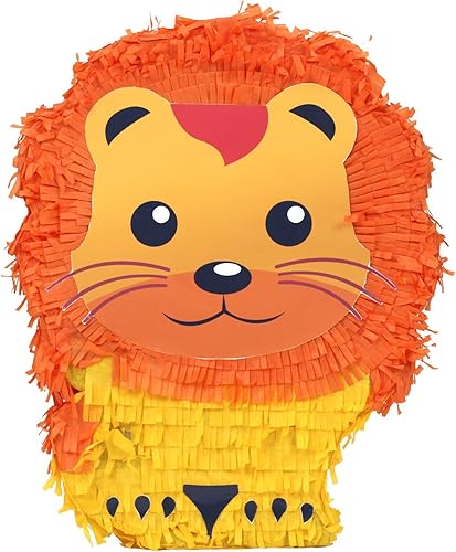 PIÑATA LEÓN 32 x 7,3 x 39 cm, Orange - Nail Gallerys