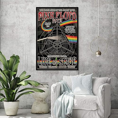 Close Up Poster Pink Floyd The Dark Side of The Moon Tour (61cm x 91,5cm) + 1 Powerstrips®, tesa adhésifs Double face-20pcs - Nail Gallerys