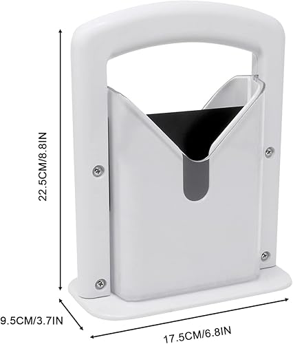 Trancheuse à bagel, idéale pour bagels, coupe-bagels en acier inoxydable, blanc - Nail Gallerys