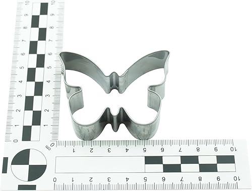 BekkiB - Emporte-pièce « papillon » - env. 6,5 x 4,8 cm - Emporte-pièce papillon en acier inoxydable - Passe au lave-vaisselle - Pour la cuisson des biscuits - 7955 - Nail Gallerys