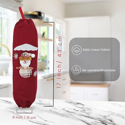 ASTREA TEXTILES Distributeur de Sac en 100% Coton, Organiseur d'sac pour économiser de l'espace, à Fixer au Mur, étui à vin, Support pour Chaussettes et écharpes (Rouge) - Nail Gallerys