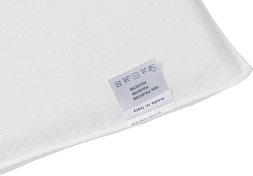 Poupy - Oreiller Landau Enfants Antiacariens, Respirant et Confortable, 30x20 cm, Blanc, 1 Unité, Coton - Nail Gallerys