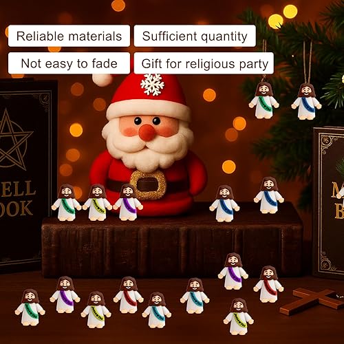 Lot de 30 mini figurines Jésus, jouets Jésus, statue chrétienne, ornements de Jésus, kit de bricolage, décorations de Pâques, cadeaux de baptême, Christ Sauveur pour Noël religieux, récolte - Nail Gallerys