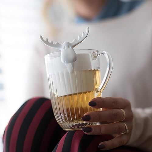 Koziol 3233013 Rudolf Passoire à thé Plastique Rouge Framboise Opaque 6,6 x 7,3 x 9 cm - Nail Gallerys