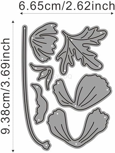 Matrices de découpe en métal pour la fabrication de cartes, les fleurs, les feuilles et les plantes - Pochoirs en métal pour scrapbooking, album, fête, mariage, festival, décoration - Nail Gallerys