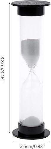 bnsggl Mini sablier avec minuteur 60 secondes et 1 minute Noir - Nail Gallerys