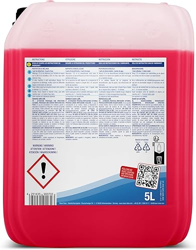 Détartrant concentré universel I Bidon de 5 l pour machines à café et machines à café I Concentré avec indicateur de couleur I Utilisation universelle pour toutes les marques - Nail Gallerys