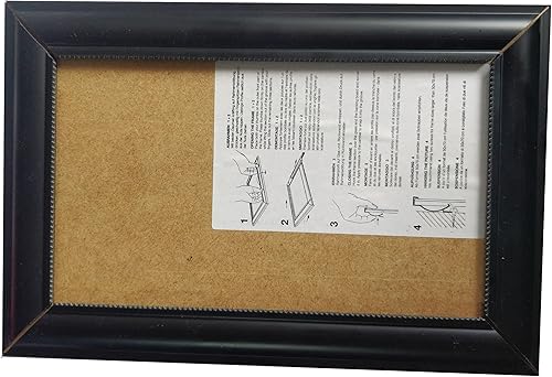 I COUNT CALCOLATRICI Papa Leone XIV Cadre photo en bois noir avec bord décoratif, 20 x 30 cm, montage mural, orientation verticale/horizontale. Cadeau photo saint père - Nail Gallerys