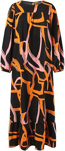 Sperrbezirk Abaya Robe musulmane à manches longues pour femme - Nail Gallerys