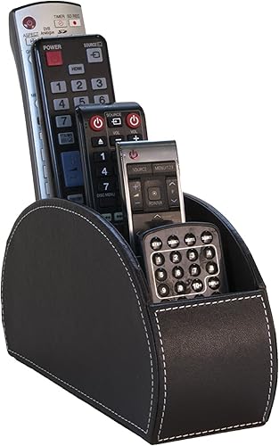 Osco Faux Leather 5 Part Remote Organiser - Grey GRYPURO - Nail Gallerys