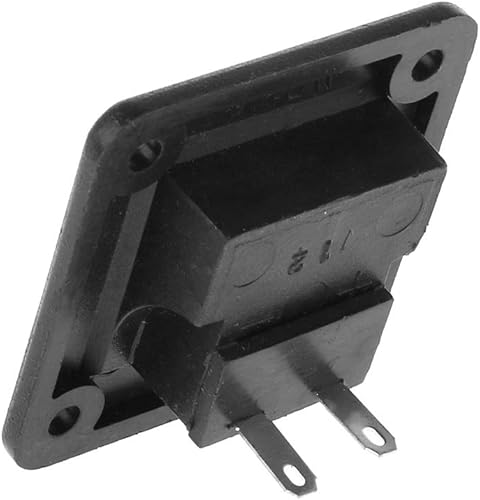 Noir et rouge 2 positions 2 pinces ressort clip carré haut-parleur plaque de connexion métal + matériau plastique longueur de planche 43 mm - Nail Gallerys