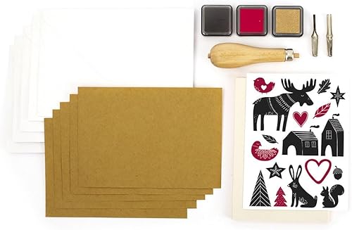Graine Créative Kit linogravure Hiver scandinave - Nail Gallerys