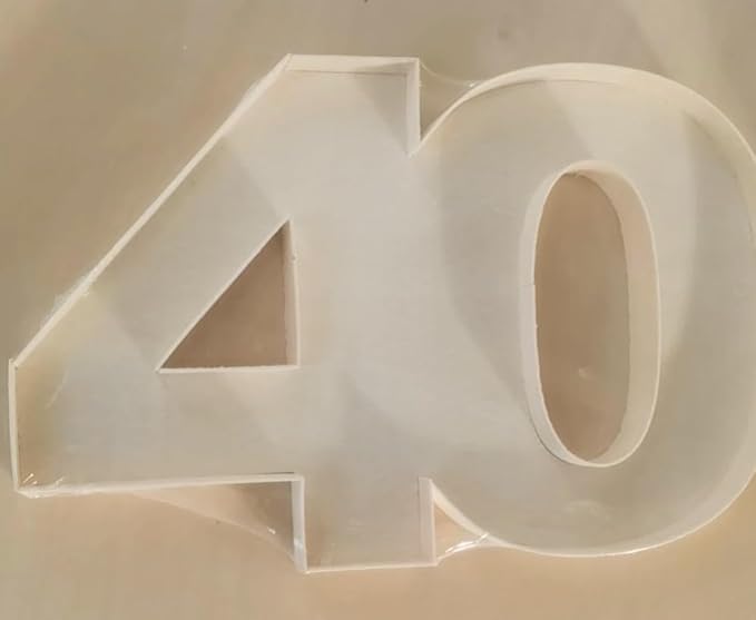 Chiffres 4 creux faits à la main - Chiffres de 0 à 9 - En bois à remplir - Nail Gallerys