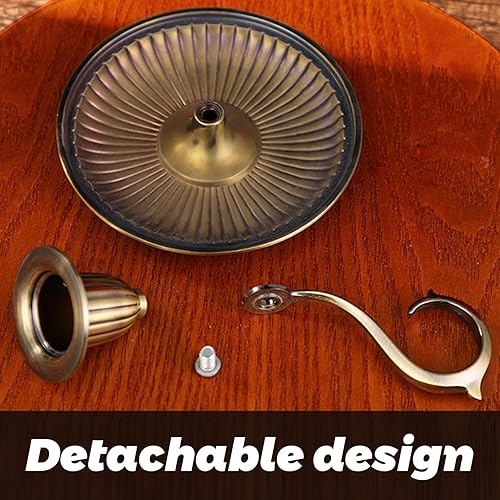 Naisicatar Bougeoir Vintage Porte-chandelles détachables en Laiton avec des bougeoirs de cône de Rouille résistants à la Chaleur pour Le décor de Mariage de Mariage de Noël - Nail Gallerys