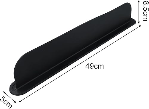 Lot de 2 protections anti-éclaboussures en silicone pour cuisine, prévention des éclaboussures d'eau (noir) - Nail Gallerys