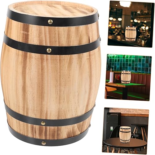 IMIKEYA Ornement de Vin Rouge en Bois Accessoire de Bière Décor de Bar Décoratif Look Vieilli Vintage - Nail Gallerys