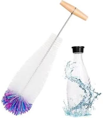 hipowercctv Goupillon pour Bouteilles en Verre, 2 pièces Goupillon for Sodastream Nettoyage Doux et sans Rayures Nettoyant pour Carafe en Verre 0,6 Litre, Bouteilles de Soda, biberons, gourdes - Nail Gallerys