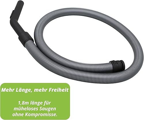 Staubsaugerladen.de Tuyau de qualité supérieure compatible avec Miele C1, S2, S2000 (par exemple S 2121, S 2111, S 2131, etc.) - Tuyau d'aspiration avec poignée - Nail Gallerys
