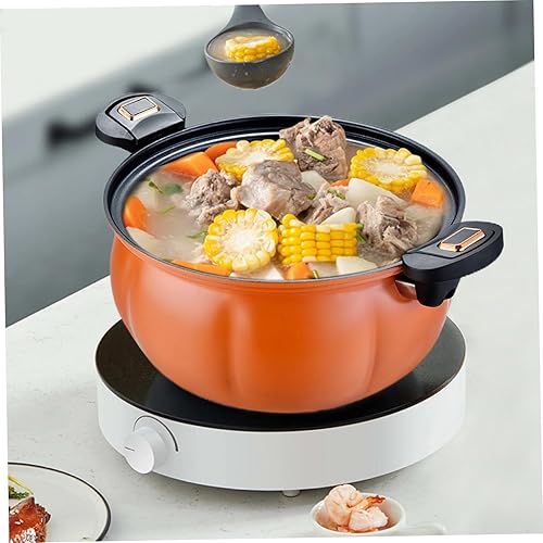 Mini autocuiseur à pression, pot de citrouille 8L, casserole de pression chauffage rapide avec poignées verrouillage, Stockpot antiadhésif avec couvercle pour gaz, induction, poêles électriques - Nail Gallerys
