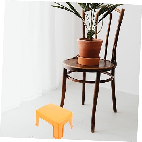 Alipis 1 Pc Tabouret en Plastique Escabeau De Salle De Bain Chaise Pliable Mini Escabeau Confortable Escabeau Pliant Tabouret De Chevet Tabouret Pot Tabouret Simple Petit Canapé PP Orange - Nail Gallerys