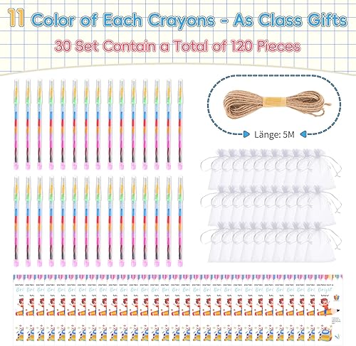 Zidoley Lot de 30 crayons à papier, cadeaux pour les étudiants de la part des enseignants, 11 crayons créatifs de couleur, cadeaux de fin d'année pour les élèves, cadeaux de fin d'année pour les - Nail Gallerys