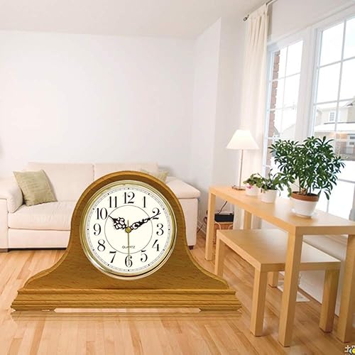 NSTVVEE Horloges de cheminée, Horloge de cheminée en Bois avec Carillon Westminster, Horloge de cheminée décorative en Bois Massif à Carillon, Horloge d'étagère à Piles - Nail Gallerys