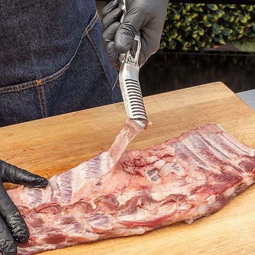 Gadget de cuisine professionnel en acier pour enlever les membranes des côtes - Nail Gallerys