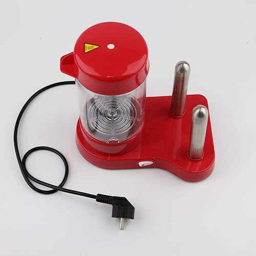 Huachaoxiang Hot Dog Maker pour Saucisses - Style Rétro Machine À Hot-Dog avec des Récipients Thermiques Amovibles - Chaud Saucisse avec des Brochettes en Acier Inoxydable pour Chauffe-Pain,Rouge - Nail Gallerys