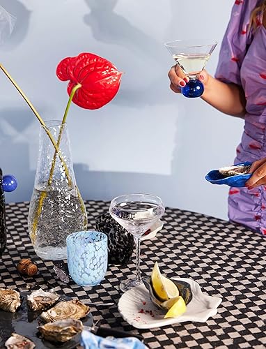 ByON Assiette Oyester pour 8 huîtres de couleur grise en porcelaine, taille 27 cm, 5228615505 - Nail Gallerys