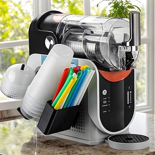 Organiseur de tasses pour machine à slushies FS301 FS300, support de tasses à montage latéral, polyvalent empilable, couvercles et pailles, économise de l'espace Accessoires pour machine à slushies - Nail Gallerys