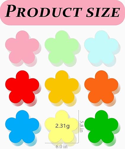 TPZORJX 72 pièces de papier forme de fleur – Cartes en forme de fleur, papier découpé pour la Saint-Valentin, fournitures scolaires, décoration, enfants, école, projets d'artisanat - Nail Gallerys