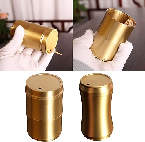 Vynetra Porte-cure-dents en laiton - Distributeur de cure-dents fantaisie - Boîte de rangement pour table, hôtel, restaurant, cuisine - Nail Gallerys