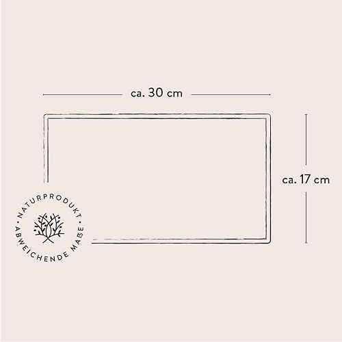 DAS OLIVENHOLZBRETT® Planche à découper rectangulaire en bois d'olivier - Planche à petit-déjeuner en bois - Planche à pain rectangulaire - Planche à découper en bois d'olivier - 30 cm x 17 cm x 2 cm - Nail Gallerys