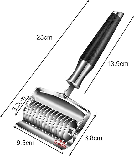 SMZhomeone Coupe-pâtes manuel en acier inoxydable - Pour machine à découper la pâte (A) - Nail Gallerys