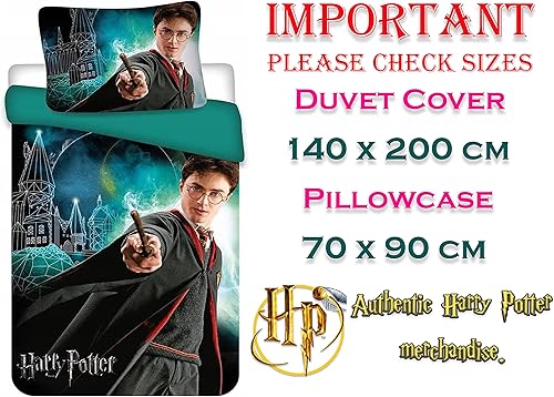 Aptex Parure de lit en Coton Harry Potter Magie 140 x 200 cm + 70 x 90 cm - Nail Gallerys
