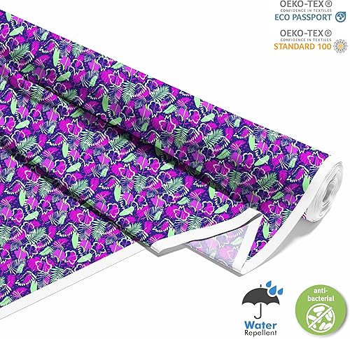 HEKO PANELS Oxford Tissu Imperméable Au Mètre Polyester De Couture D'ameublement Tissus Pour Mobilier Décorative Artisanat Rembourrage Feuilles De Palmier 3 Mètres 155 x 300 cm - Nail Gallerys