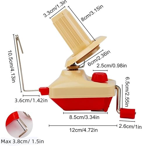Enrouleurs de balles, fil à tricoter métier à tisser Crochet fil rapide fibre corde balle laine enrouleur trousse d'outils de bricolage, enrouleur de balle 1 fil + 1PC ciseaux (2) - Nail Gallerys